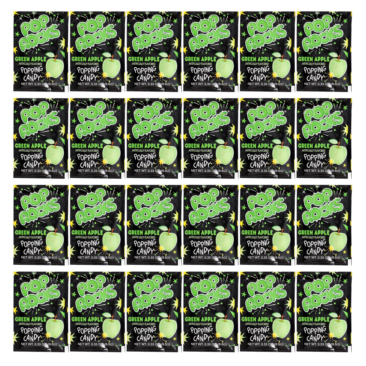 The Hampton Candy Pop Rocks Green Apple pack ready for on-the-go snacking