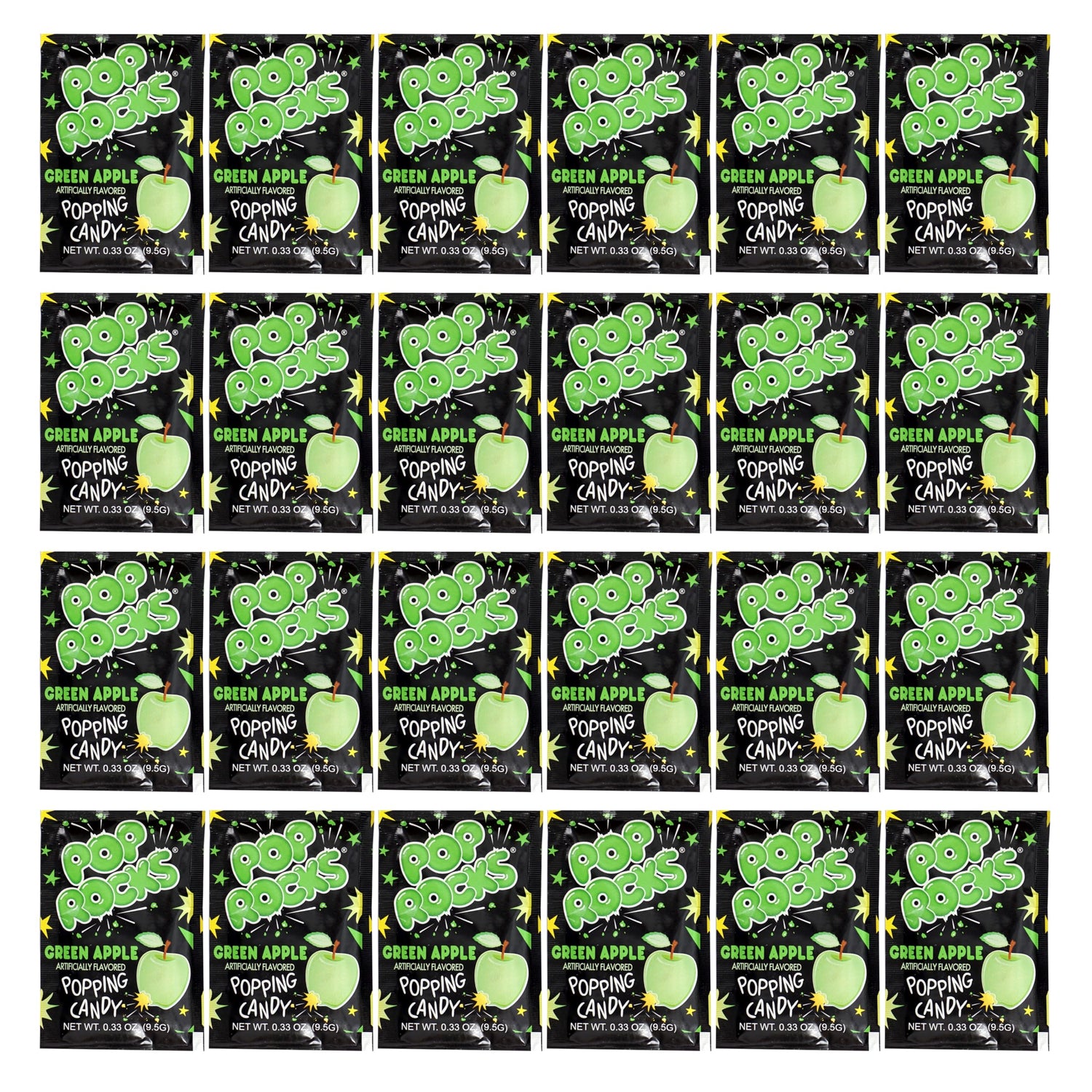 The Hampton Candy Pop Rocks Green Apple pack ready for on-the-go snacking