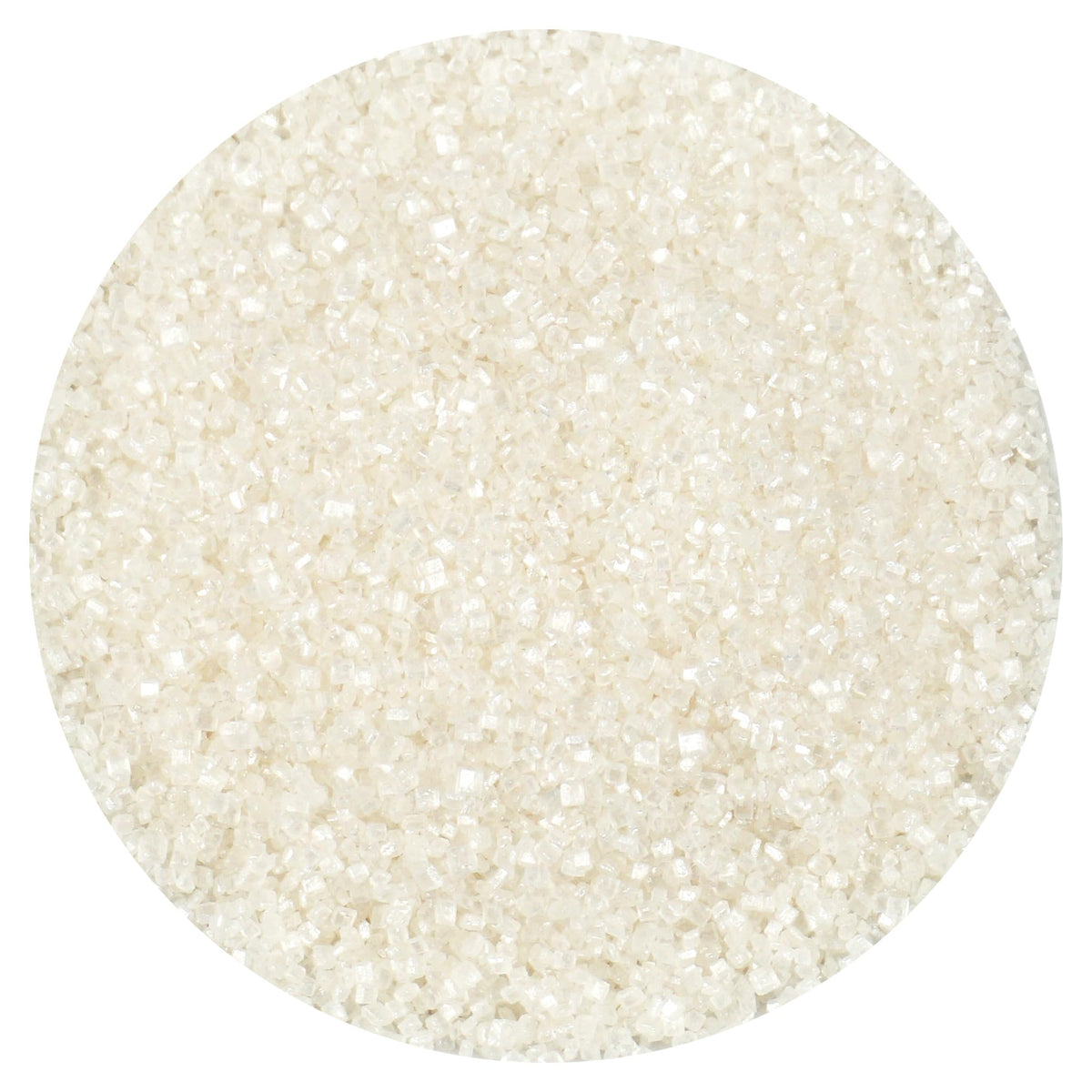 The Hampton Candy Company white sanding sugar sprinkles are ideal for cake decorating and dessert finishes.