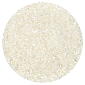 The Hampton Candy Company white sanding sugar sprinkles are ideal for cake decorating and dessert finishes.