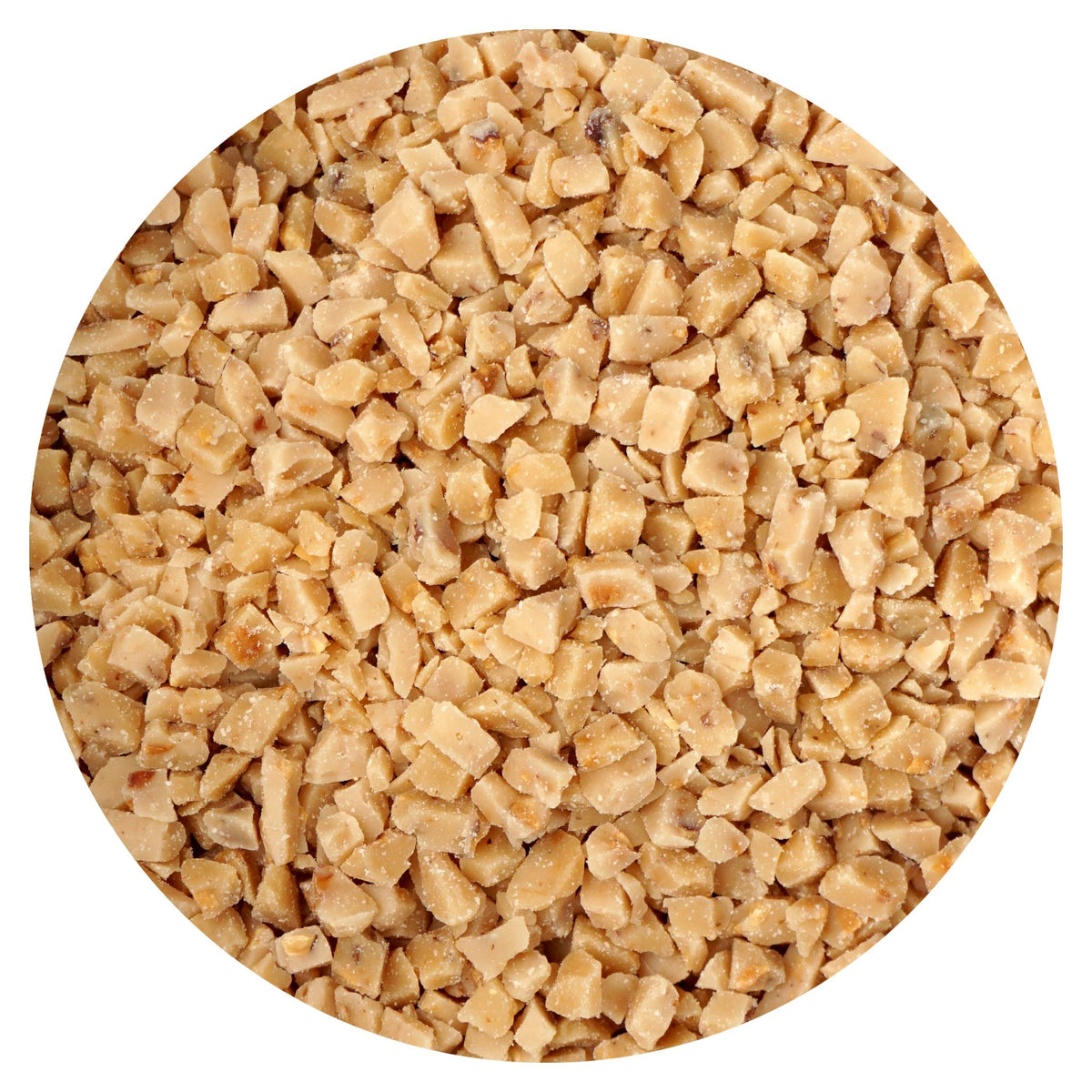 The Hampton Candy Company toffee bits in a 1lb bulk bag for versatile use.