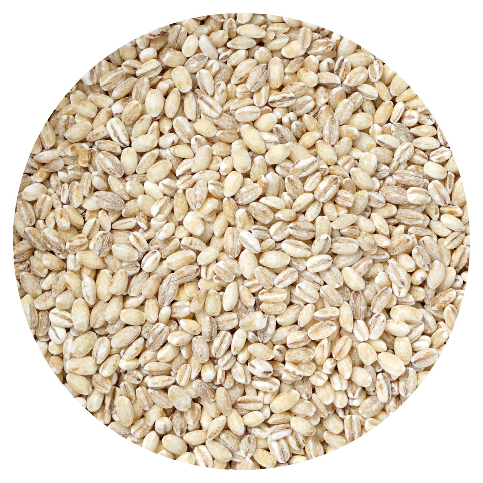 Hampton Distribution Barley Pearl bulk bag ready for pantry storage and meal prep.