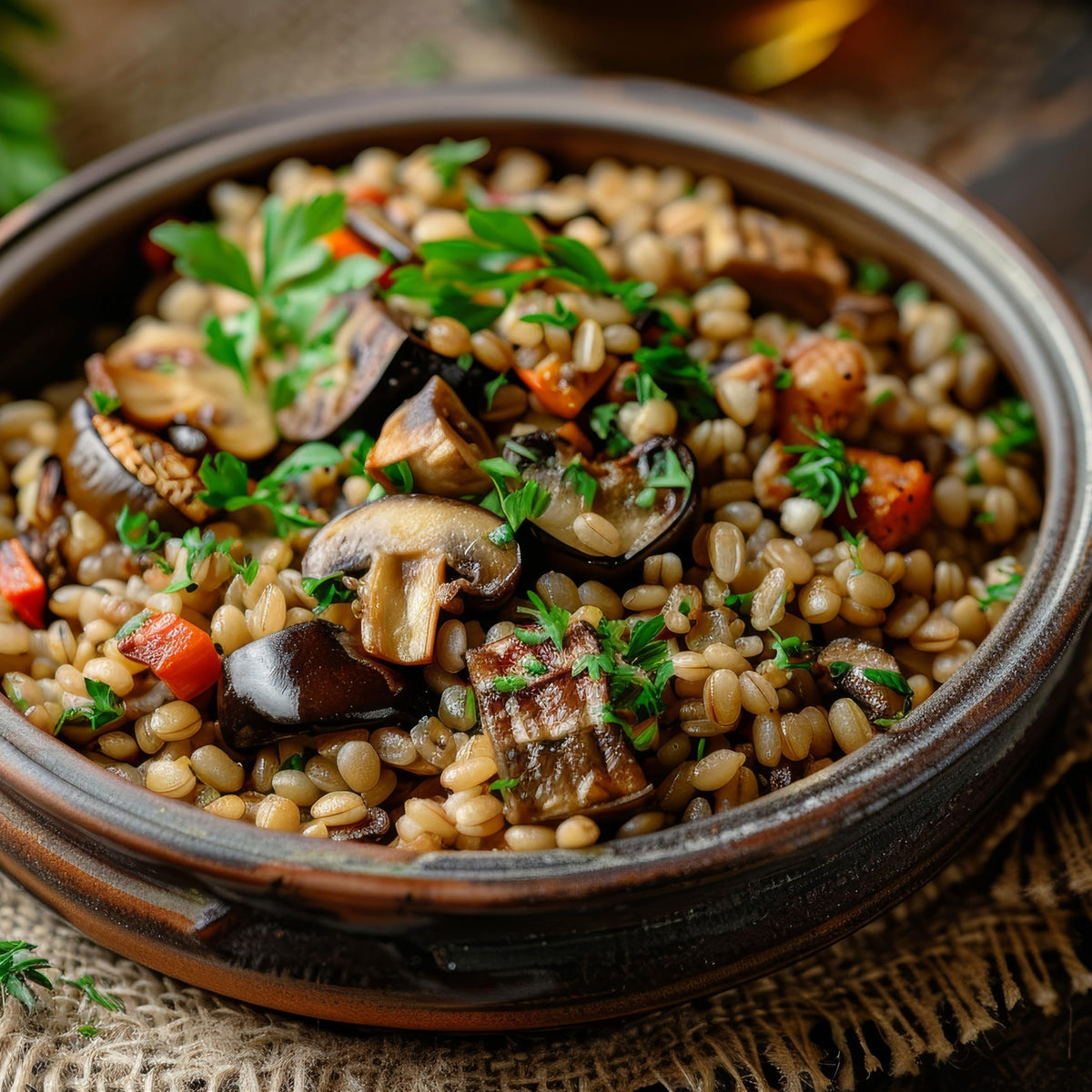 Hampton Distribution Barley Pearl bulk packaging; ideal for stocking shelves and quick recipes.