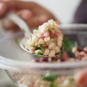 Barley Pearl close-up by Hampton Distribution; rich texture and nutrient-packed grain.