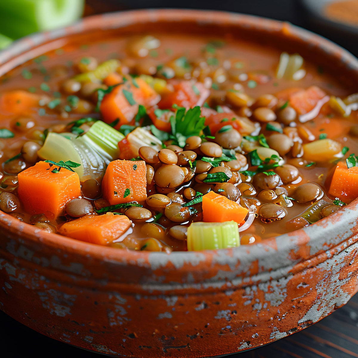 Hampton lentils dish prep scene, versatile for dips and snacks