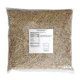 Hampton brown lentils close-up showing dry legumes for protein-rich dishes