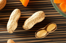 Bulk 10 lb Hampton Distribution peanuts packaged for easy snacking and recipes.