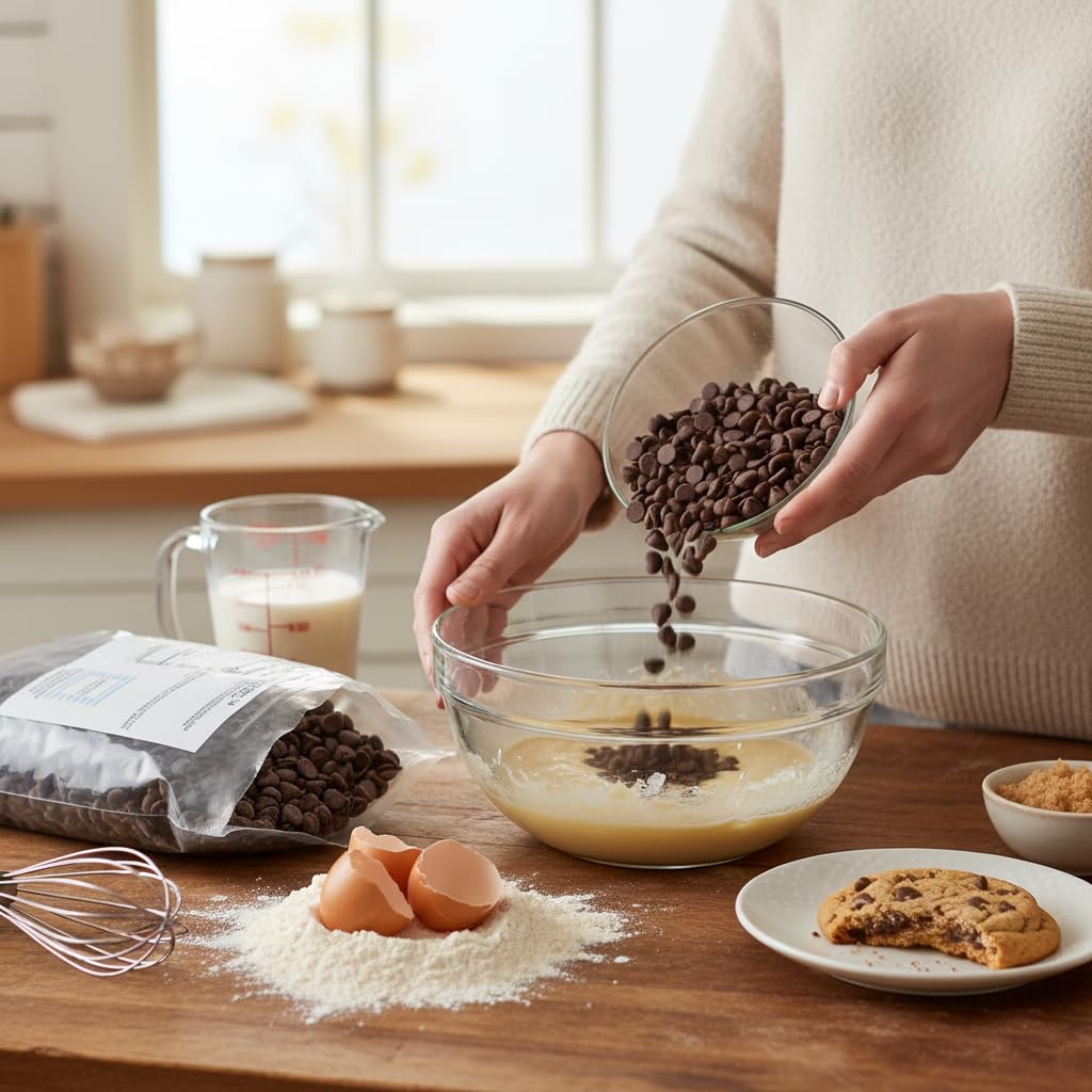 Hampton Distribution chips sprinkled on oatmeal or yogurt for texture