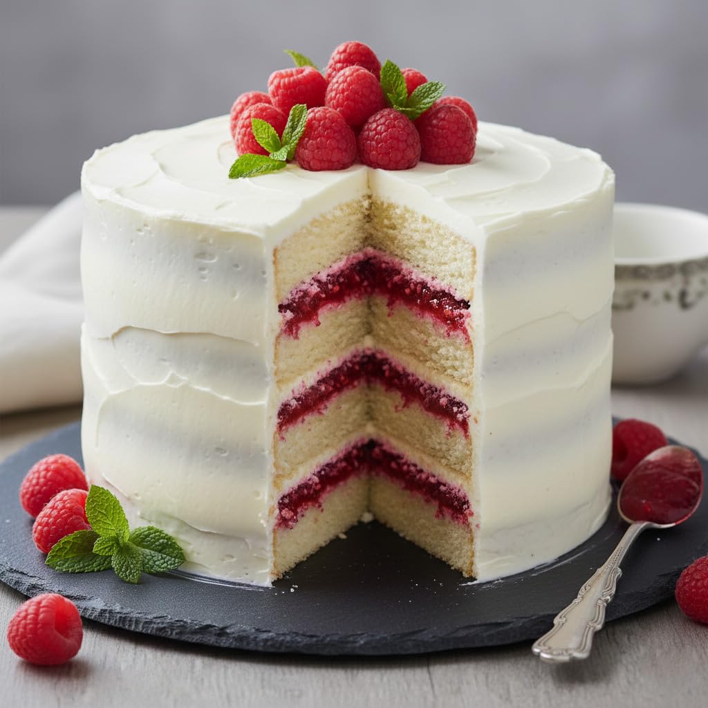 Hampton Distribution raspberry pie filling close-up shows thick, smooth texture for tarts