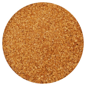Close-up of golden demerara sugar crystals highlighting caramel notes