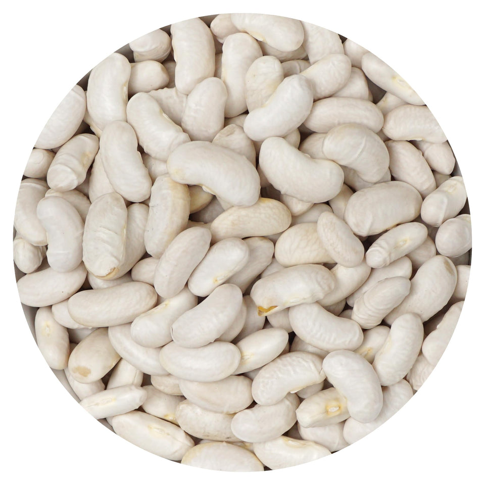 Hampton Distribution dried cannellini beans bulk bag for protein-packed meals.
