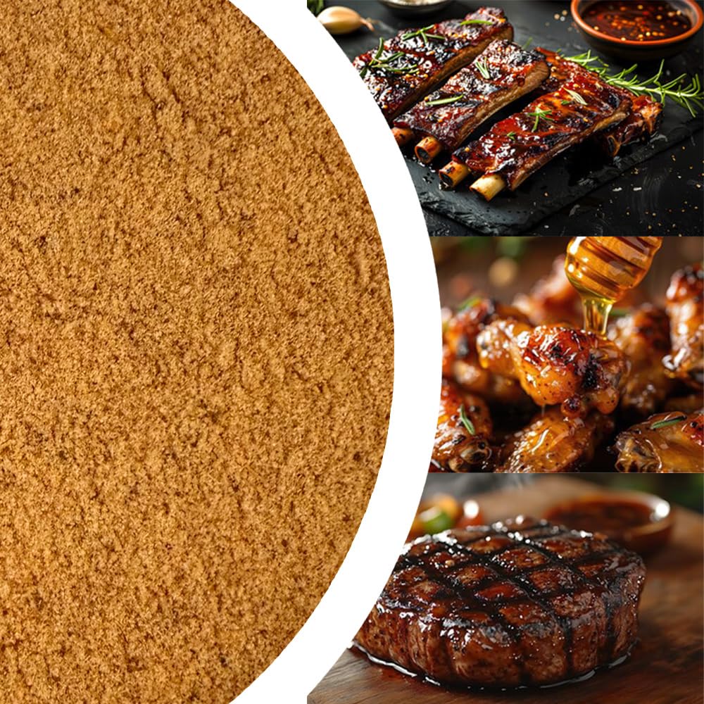 Hampton Distribution Honey BBQ Seasoning resealable bag for easy storage