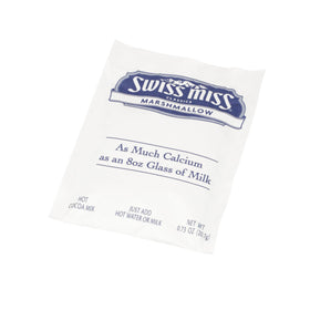 SwissMiss hot cocoa mix marshmallow flavor packets arranged for on-the-go use