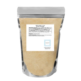 Hampton Distribution maple sugar bag front view with resealable seal for cooking freshness