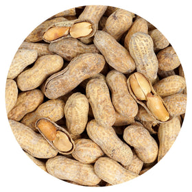 Hampton Distribution peanuts in shell—roasted and salted, perfect for on-the-go snacking.