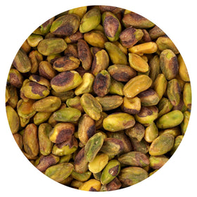 Hampton Distribution pistachio meats roasted with sea salt in a 1 lb bag, satisfying crunch