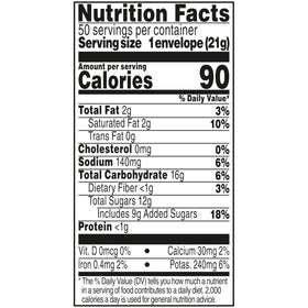 Real cocoa and nonfat milk base in marshmallow cocoa packets for rich taste