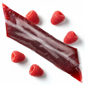 Hampton Distribution red raspberry pie filling in EZ Squeeze Pak for fast dessert prep