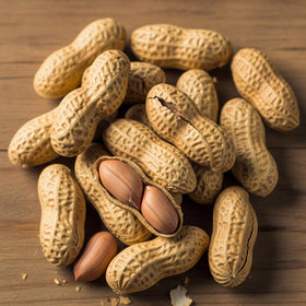 Roasted peanuts in a bowl offer savory crunch and versatility.