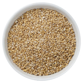 Hampton Distribution Steel Cut Oats steaming in a pot shows hearty texture ready to cook.