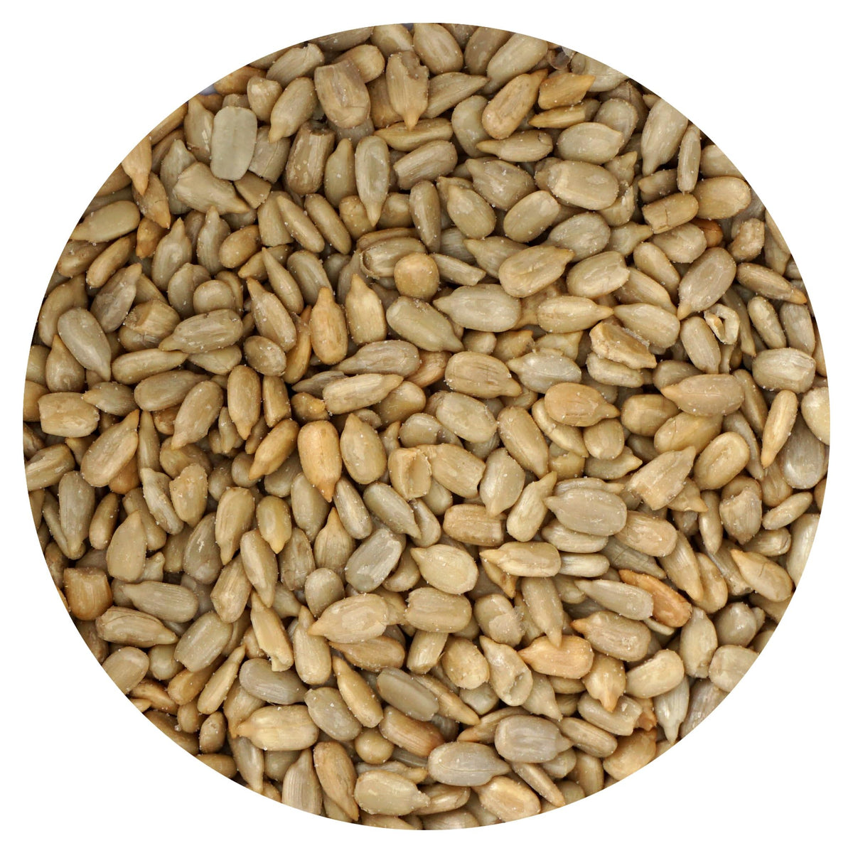 Hampton Distribution roasted hulled sunflower seeds in a 2 lb bulk bag.