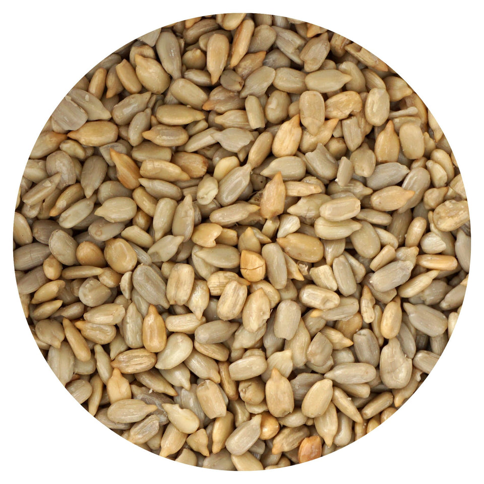 Hampton Distribution roasted unsalted sunflower seeds in a bulk bag for quick snacking