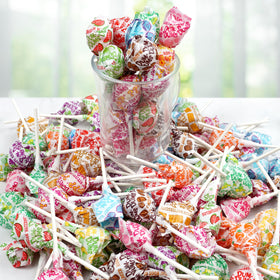 60 pieces approx across up to 16 flavors for variety.