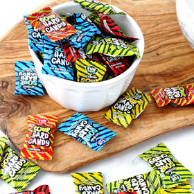 The Hampton Candy Company Extreme Sour Hard Candy bulk bag presentation for events.