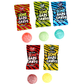 The Hampton Candy Company Extreme Sour Hard Candy individually wrapped for freshness and gifting.