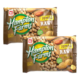 Hampton Farms jumbo raw in-shell peanuts ready for boiling and snacking.