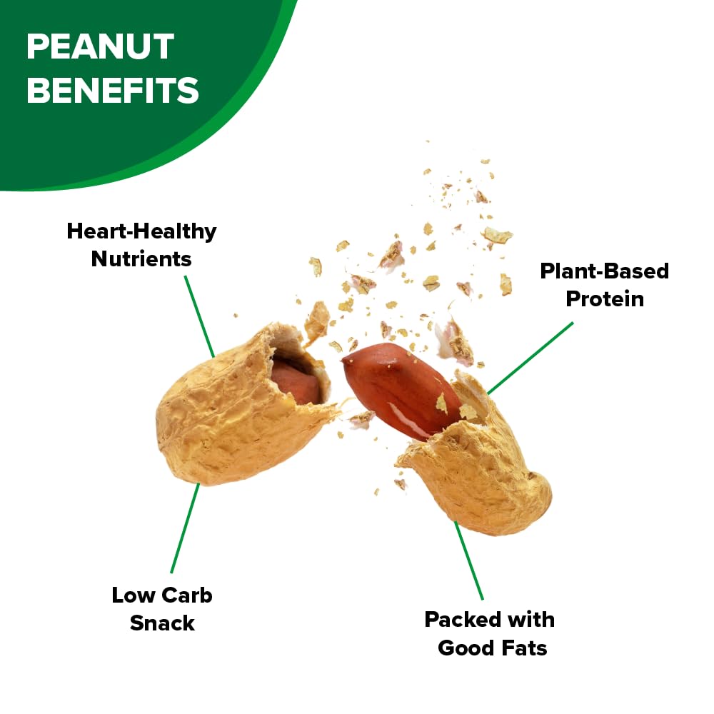 Hampton Farms USA-grown peanuts offer natural flavor from US farms.