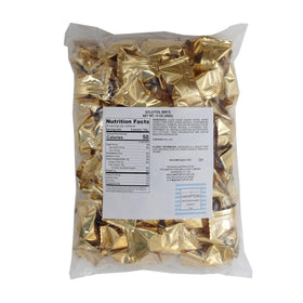 The Hampton Gold Buttermints individually wrapped for easy party favors.