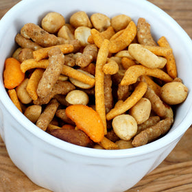 Hampton Hot Nut Mix bold flavor shot suggests adventurous snacking