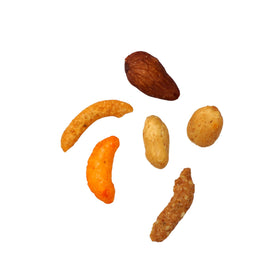Hampton Hot Nut Mix sesame sticks and rice crackers provide savory texture