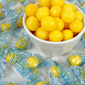The Hampton Popcorn Company Lemonheads individually wrapped for easy distribution.