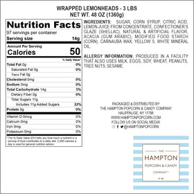 Lunchbox-friendly Hampton Lemonheads snack pack ready for school or work