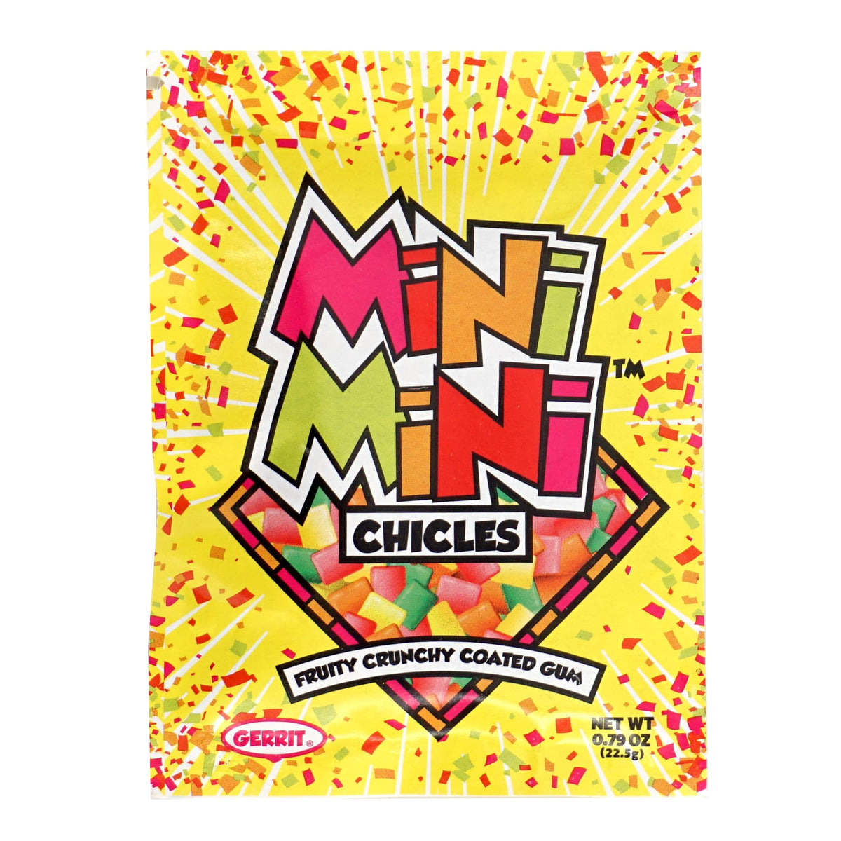 Closeup of Hampton Mini Mini Chicles highlighting assorted fruit flavors