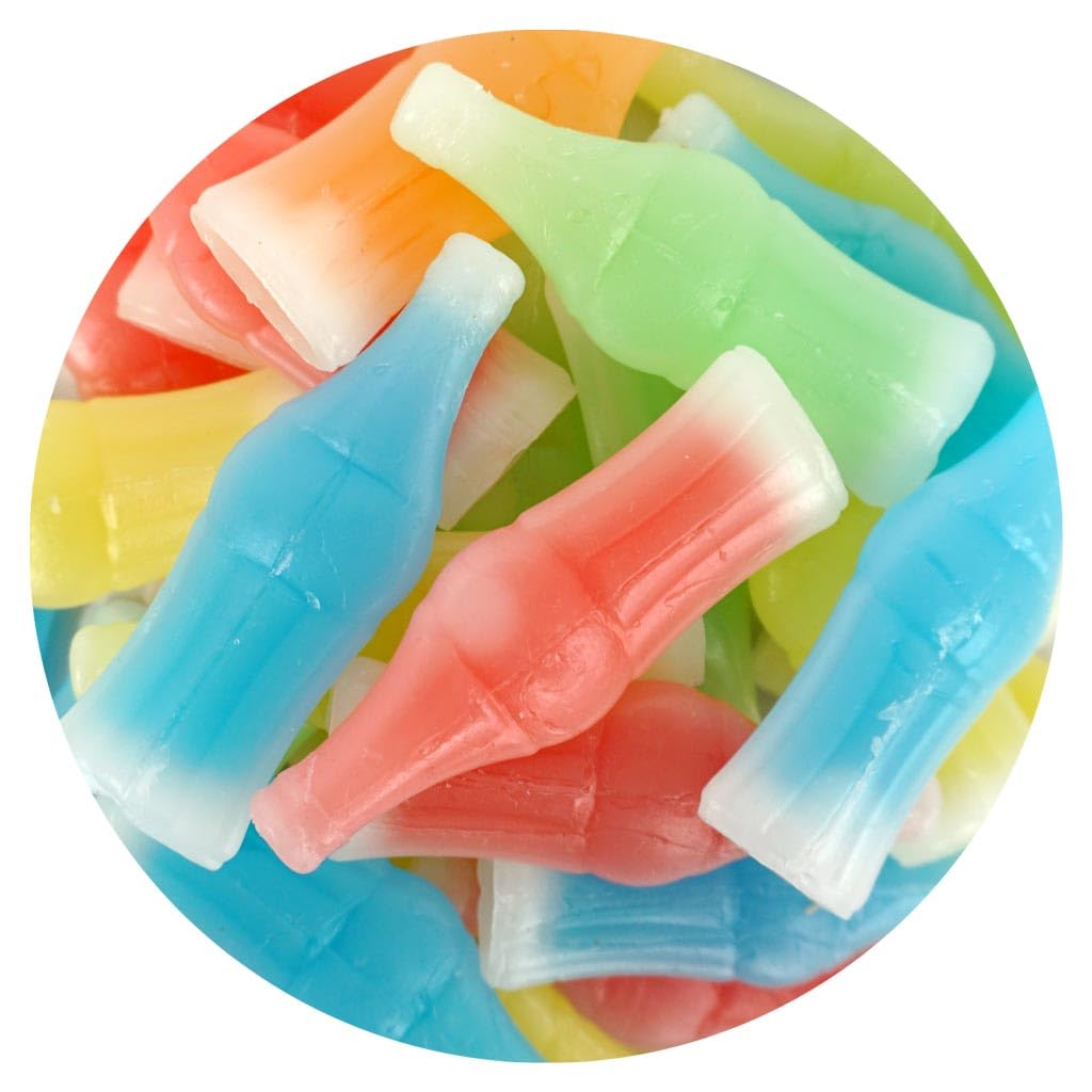 The Hampton Popcorn Company Nik-L-Nips wax bottle candy with juice center for party novelty.