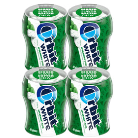 The Hampton Candy Orbit White Spearmint gum bottle for on-the-go freshness