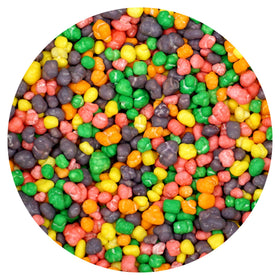 The Hampton Popcorn Company rainbow candy in bulk bag adds vibrant color to candy jars.