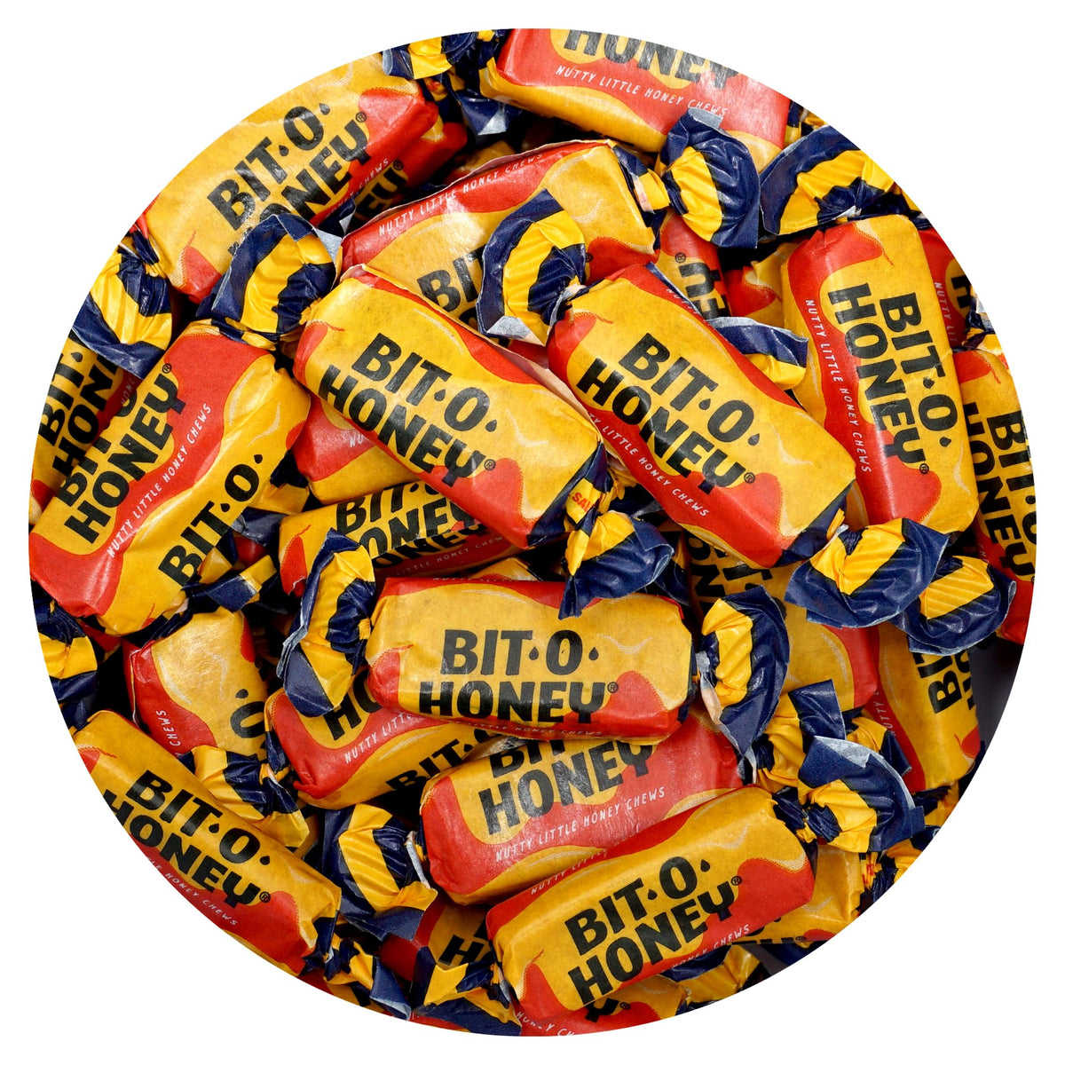 The Hampton Popcorn BitOHoney Candy bag ready for sharing at gatherings.
