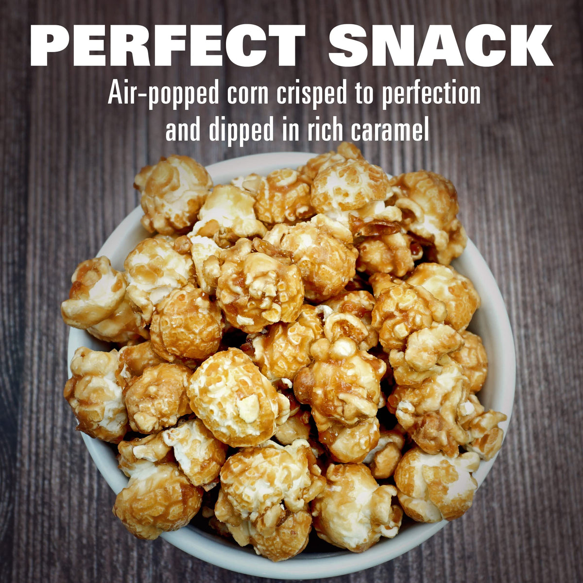 Resealable zip bag keeps Hampton Popcorn fresh after opening