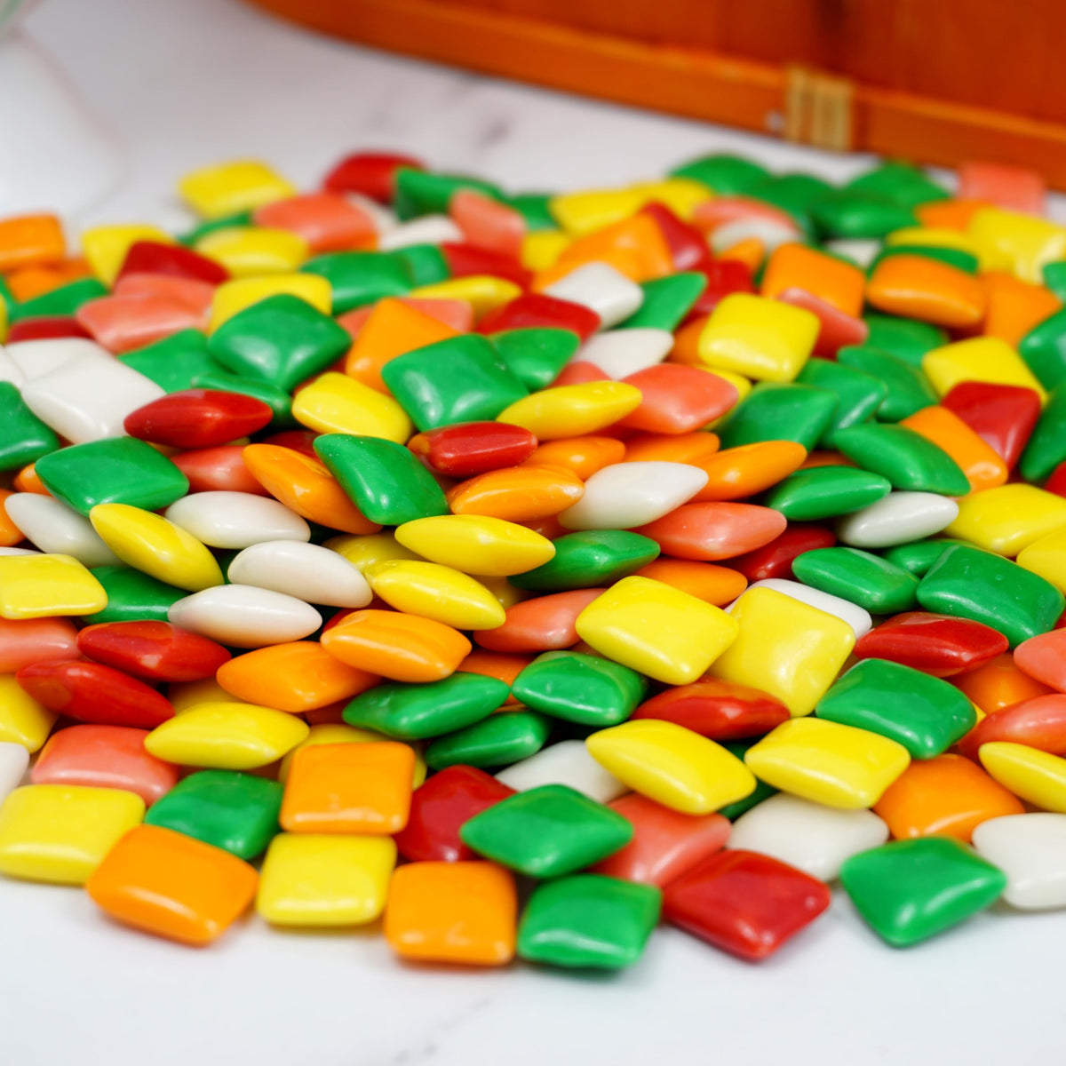 Vending-friendly bulk Chiclets bag designed for smooth machine dispensing.