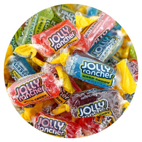 The Hampton Popcorn Company Jolly Ranchers bulk bag, colorful assortment for easy sharing.