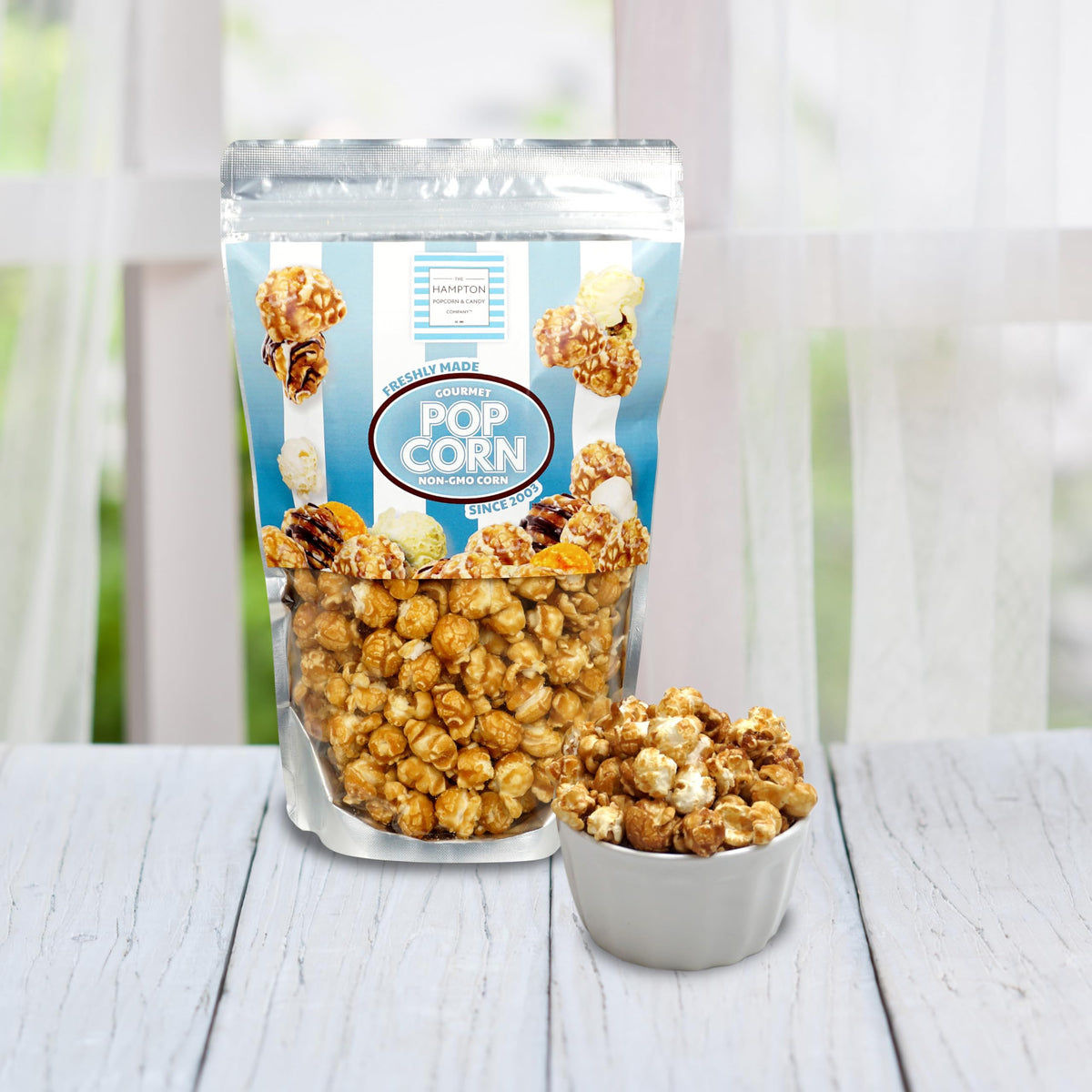 Gourmet sweet-salty flavor ideal for Hampton Popcorn snacks