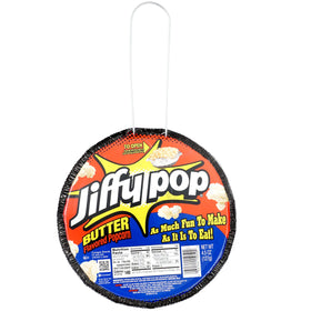 Jiffy Butter stovetop popping captures rich aroma and cozy movie-night appeal.