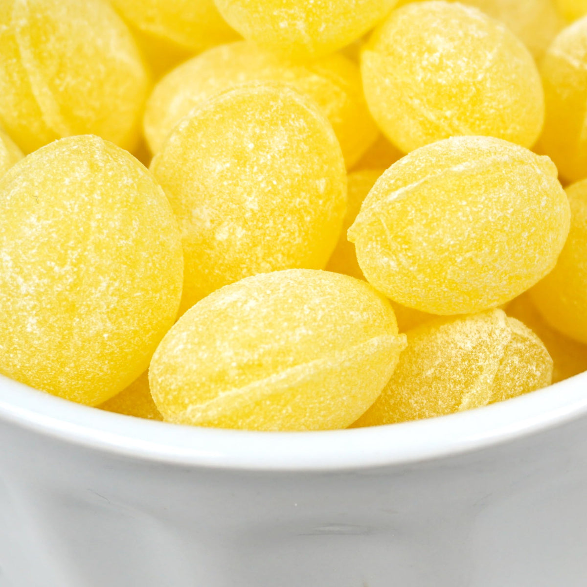 Hampton Popcorn lemon drops on a candy buffet display.