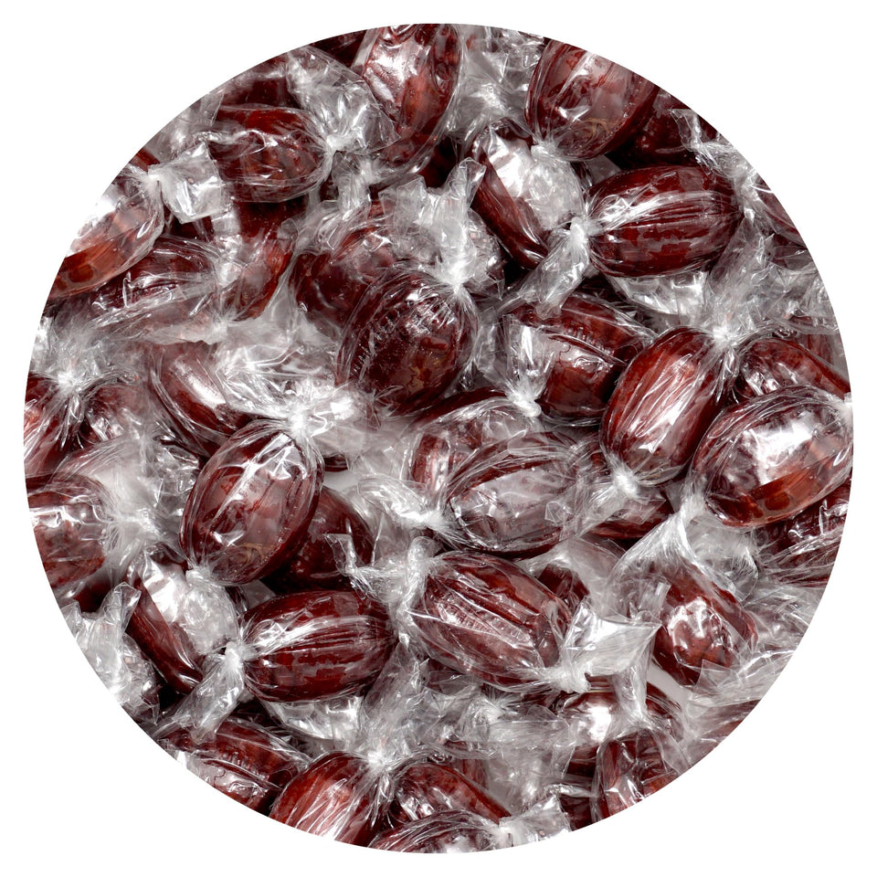 The Hampton Popcorn Company root beer barrels bulk bag offers easy bulk snacking for events