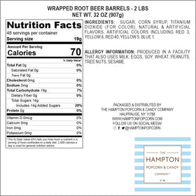 The Hampton Popcorn Company root beer barrels party display idea