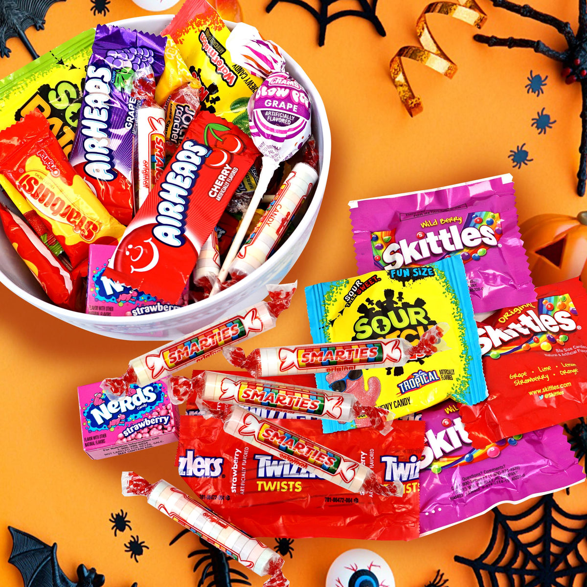 The Hampton Popcorn Company ultimate candy variety pack bulk display, perfect for gatherings.